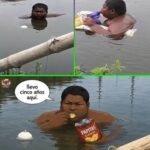 Joven indio vive sumergido en un estanque desde hace cinco años (Video)